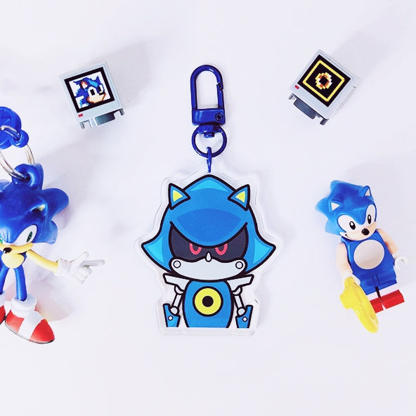 Metal Sonic Acrylic Keychain