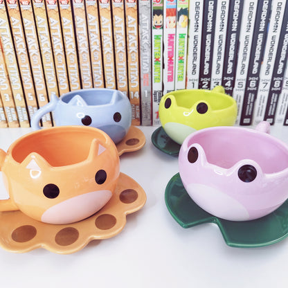Curious Animal Ceramic Teacups