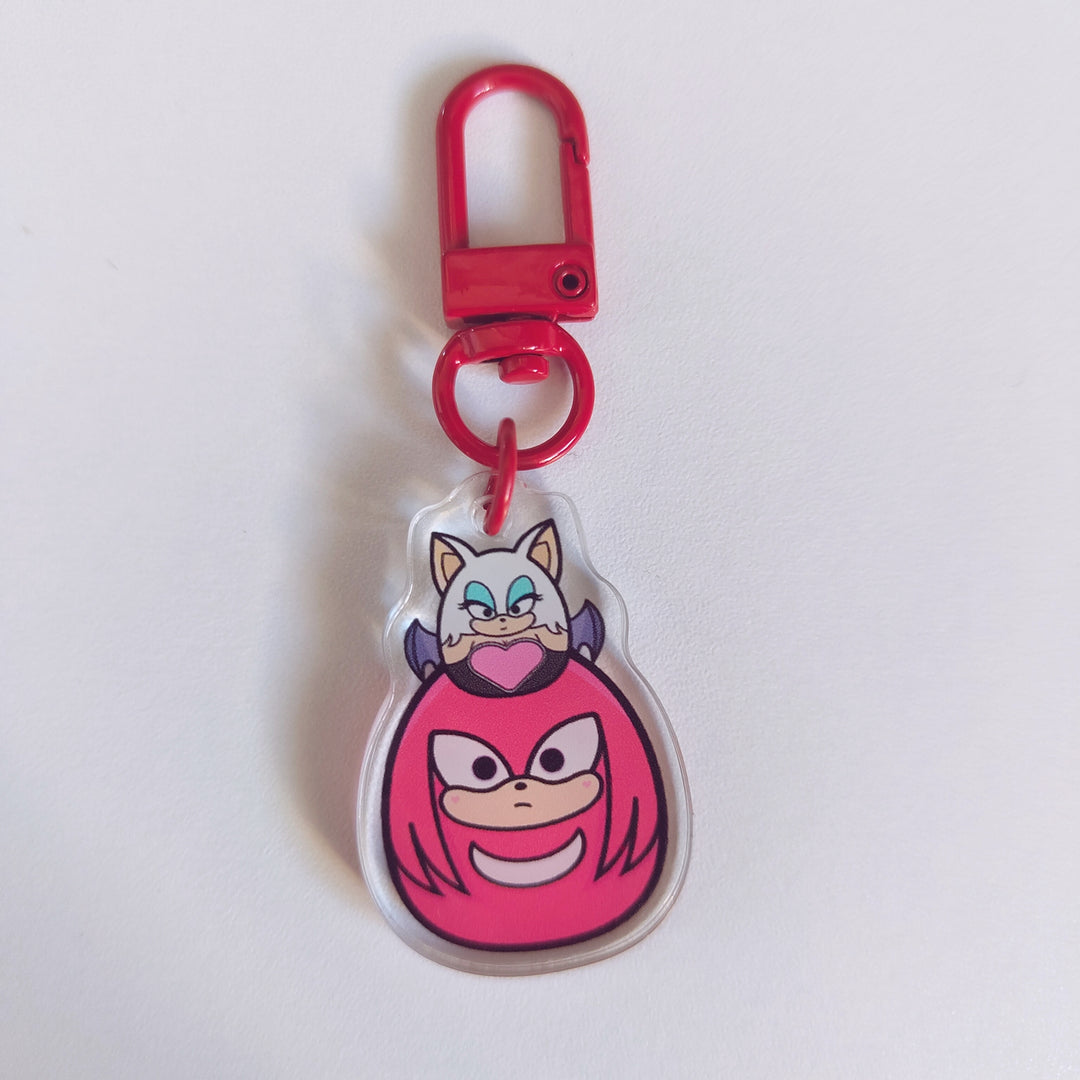 Knuckles Squishmallow Acrylic Keychain