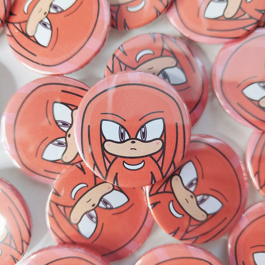Knuckles 38mm Button Badge